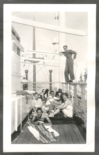 Photograph from Clearwater family photo album, 1950 c. Canadian Museum of Immigration at Pier 21 (R2013.1826.1a-m).  