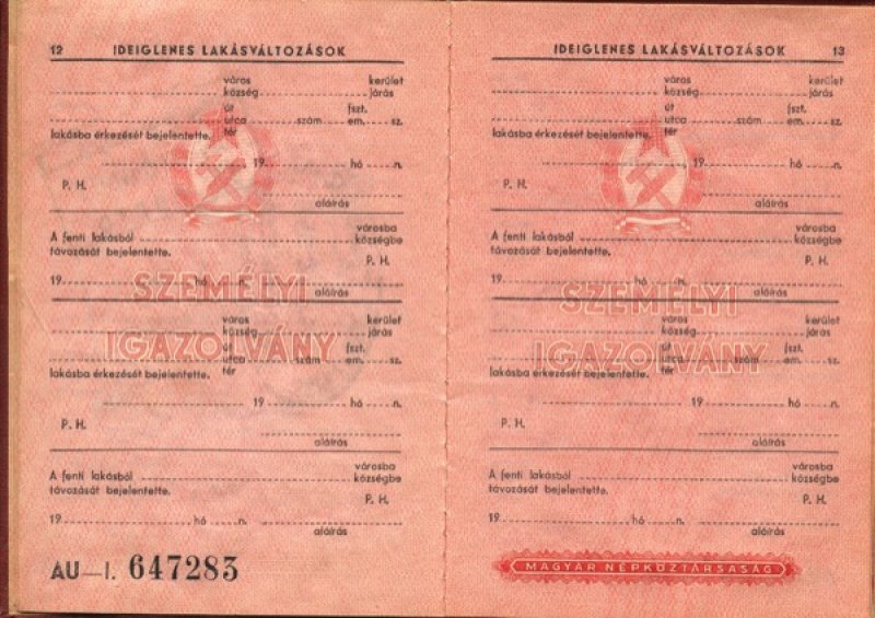 Ferenc Nilof's Hungarian ID. Canadian Museum of Immigration at Pier 21 (DI2013.1348.9g).