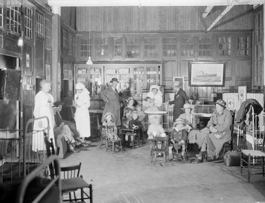 Red Cross Room at the Immigration Centre.