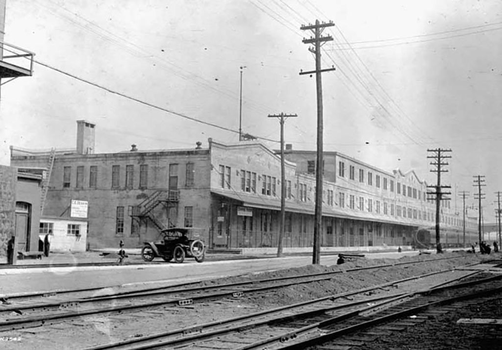 Immigration building.