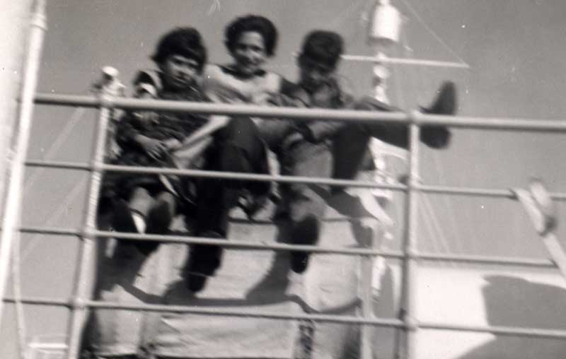 Di Giuseppe family on board the M.S. Saturnia, 1964. Canadian Museum of Immigration at Pier 21 (DI2013.1788.6).