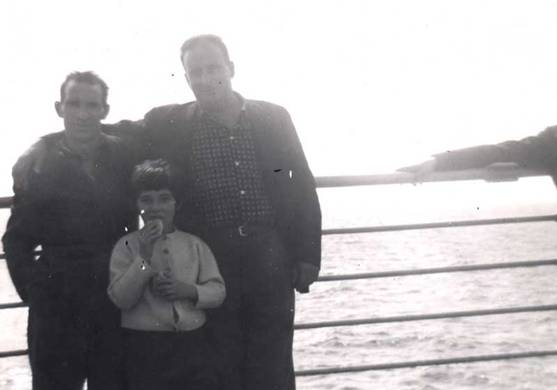 Di Giuseppe family on board the M.S. Saturnia, 1964. Canadian Museum of Immigration at Pier 21 (DI2013.1788.8).