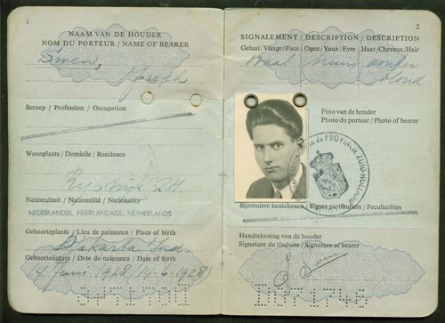 Passport issued to Joseph Swen. Canadian Museum of Immigration at Pier 21 (DI2013.1686.2b).